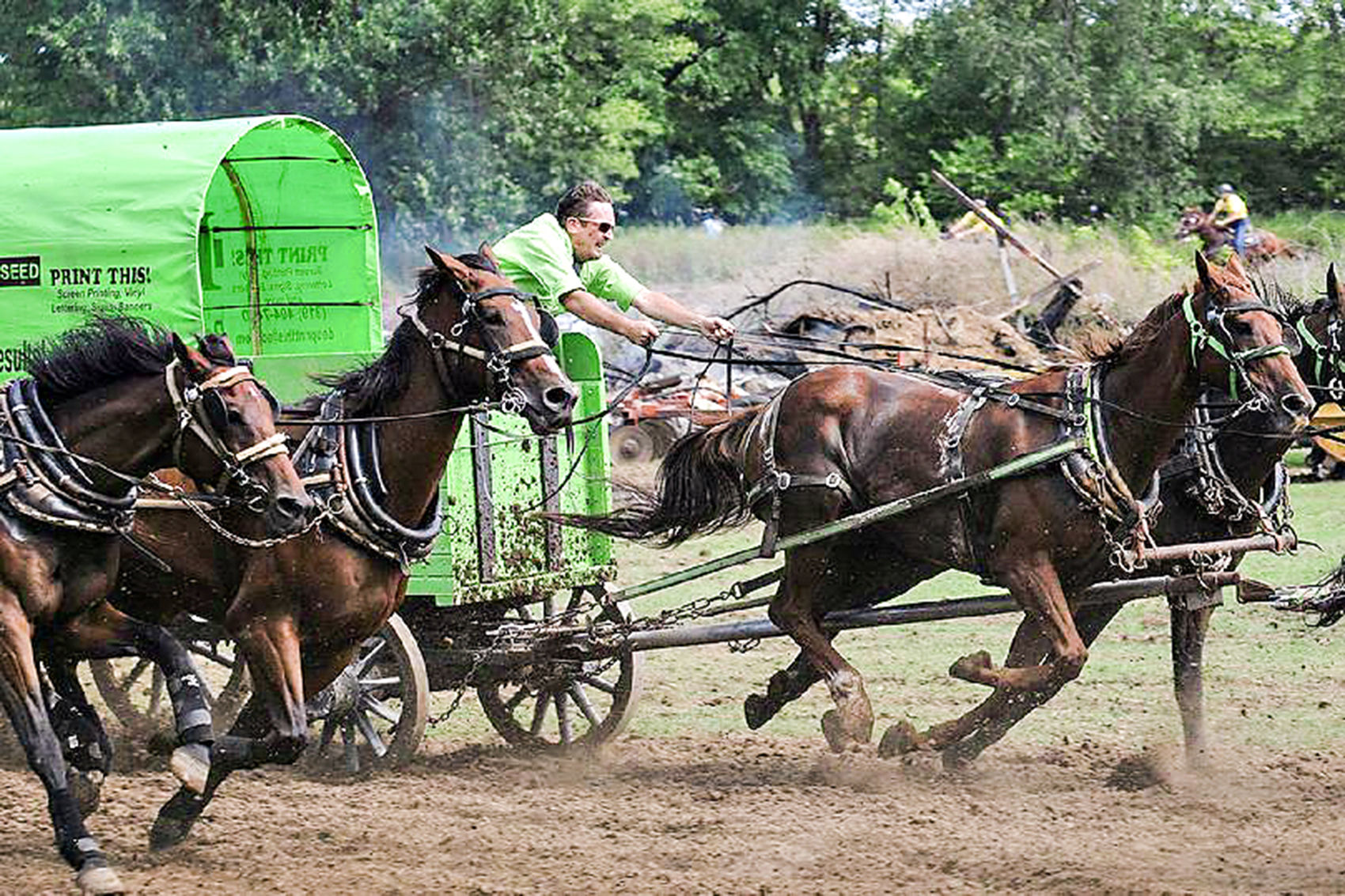 Chuckwagon races end at Clay County Fair
